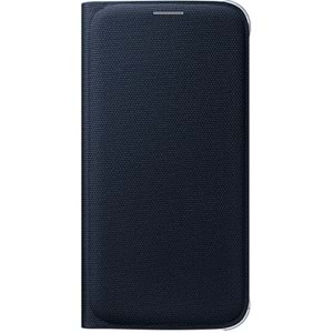 Samsung Galaxy S6 Flip Wallet (Tekstil) Kapaklı Kılıf, Siyah EF-WG920BBEGWW