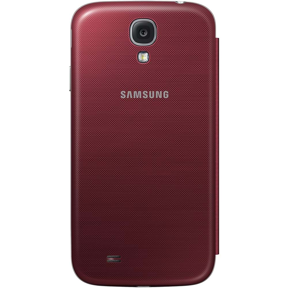 Samsung Galaxy S4 (i9500) S-View Cover Orijinal Kapaklı Kılıf, Kırmızı EF-CI950BBEGWW