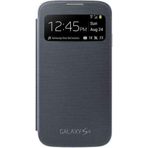 Samsung Galaxy S4 (i9500) S-View Cover Orijinal Kapaklı Kılıf, Siyah EF-CI950BBEGWW