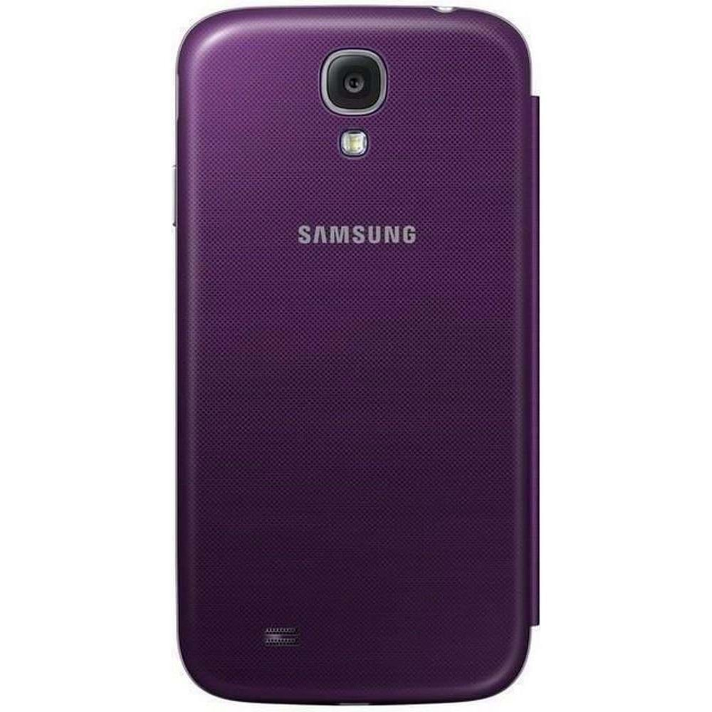 Samsung Galaxy S4 (i9500) S-View Cover Orijinal Kapaklı Kılıf, Mor EF-CI950BVEGWW