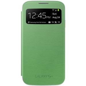 Samsung Galaxy S4 (i9500) S-View Cover Orijinal Kapaklı Kılıf, Yeşil EF-CI950BGEGWW