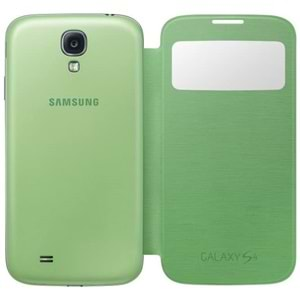 Samsung Galaxy S4 (i9500) S-View Cover Orijinal Kapaklı Kılıf, Yeşil EF-CI950BGEGWW