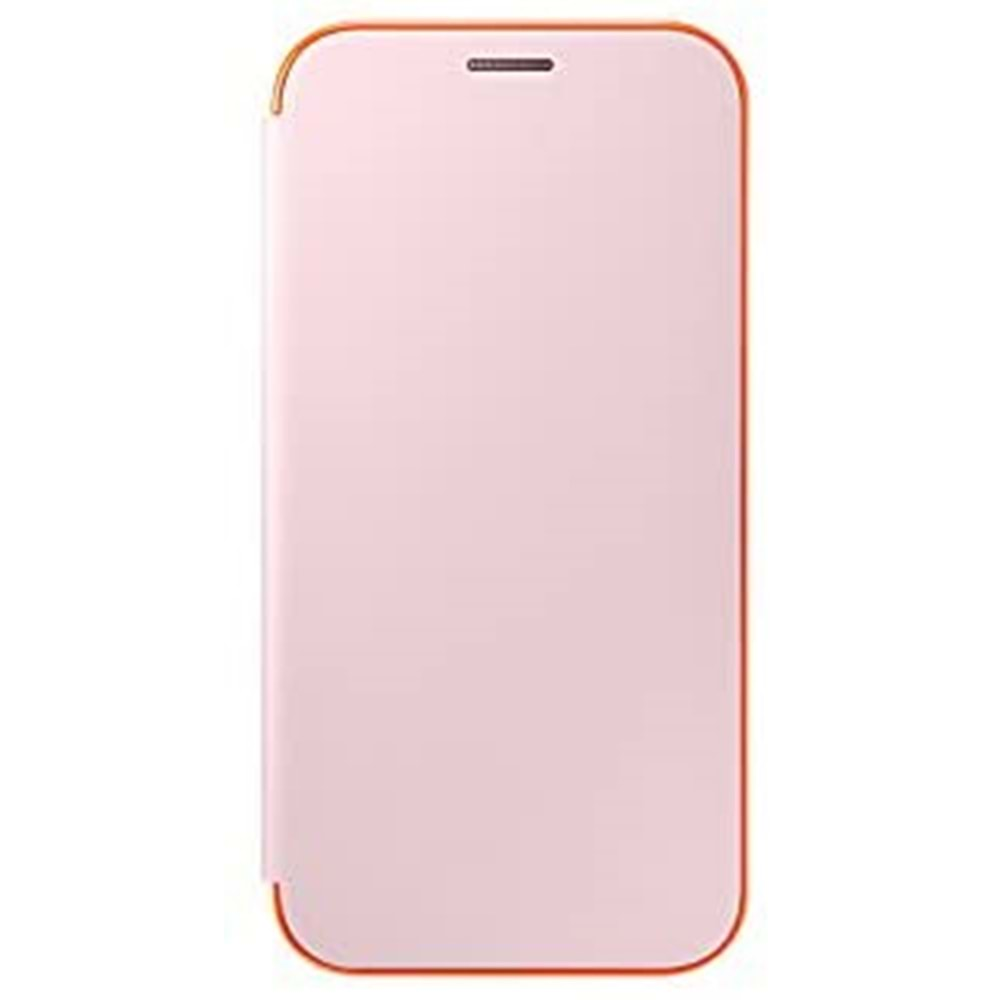 Samsung Galaxy A7 2017 Neon Flip Wallet Kapaklı Kılıf, Rose Gold