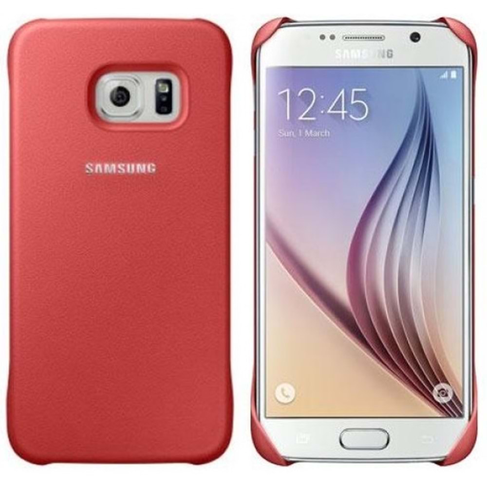 Samsung Galaxy S6 Protective Cover Orjinal Kılıf, Kırmızı EF-YG920BPEGWW