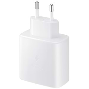 Samsung EP-TA845 Type-C 45W Süper Hızlı Şarj 2.0 Adaptörü, Beyaz (Samsung Türkiye Garantili)