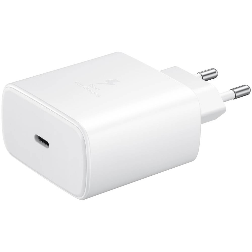 Samsung EP-TA845 Type-C 45W Süper Hızlı Şarj 2.0 Adaptörü, Beyaz (Samsung Türkiye Garantili)