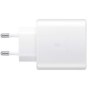 Samsung EP-TA845 Type-C 45W Süper Hızlı Şarj 2.0 Adaptörü, Beyaz (Samsung Türkiye Garantili)