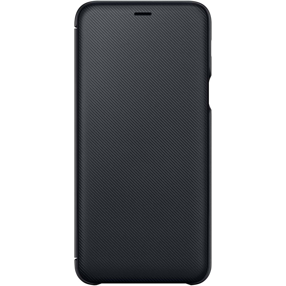 Samsung Galaxy A6+ Plus Flip Wallet Kapaklı Cüzdan Kılıf, Siyah EF-WA605CBEGWW