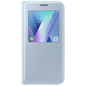 Samsung Galaxy A5 2017 S-View Kapaklı Kılıf, Mavi EF-CA520PLEGWW