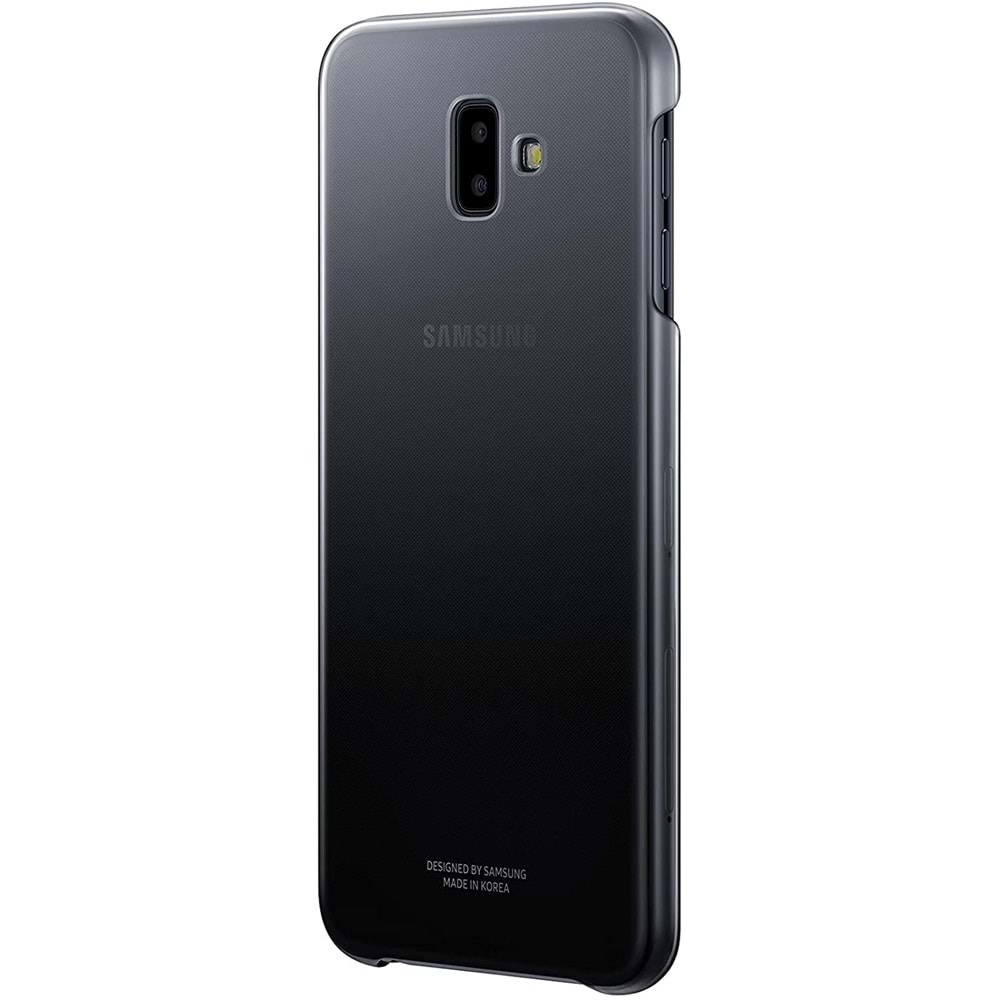 Samsung Galaxy J6+ Plus Koruyucu Arka Kapak Kılıf, Siyah EF-AJ610CBEGWW