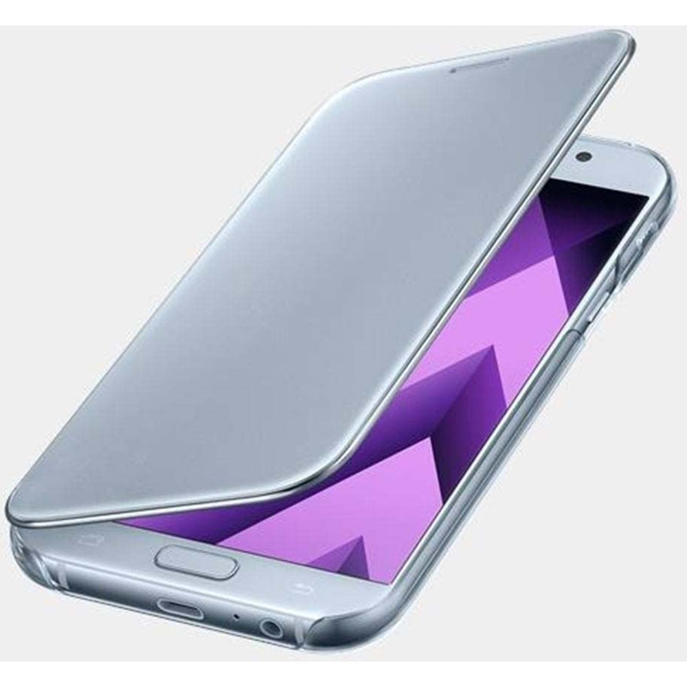 Samsung Galaxy A7 2017 Clear View Cover Akıllı Kılıf, Mavi EF-ZA720CLEGWW