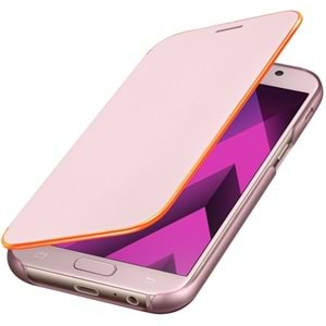 Samsung Galaxy A5 2017 Neon Flip Wallet Kapaklı Kılıf, Rose Gold EF-FA520PPEGWW