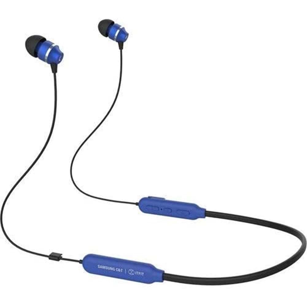Samsung C&T Itfit A08B Kablosuz Bluetooth Kulaklık, Mavi (Samsung Türkiye Garantili)