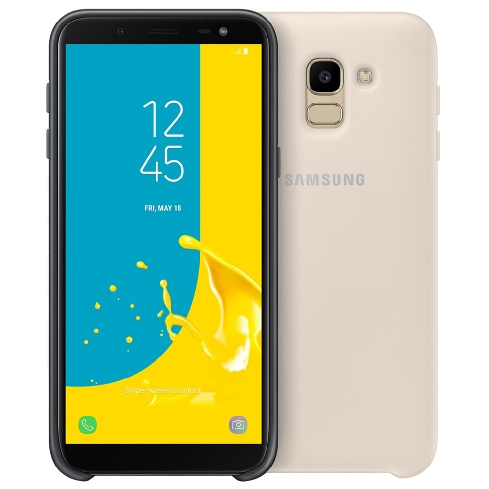Samsung Galaxy J6 Dual Layer Çift Katmanlı Kılıf, Gold EF-PJ600CFEGWW