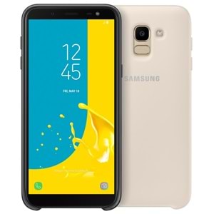 Samsung Galaxy J6 Dual Layer Çift Katmanlı Kılıf, Gold EF-PJ600CFEGWW