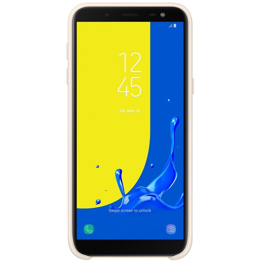 Samsung Galaxy J6 Dual Layer Çift Katmanlı Kılıf, Gold EF-PJ600CFEGWW