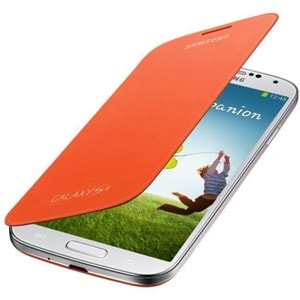 Samsung Galaxy S4 Flip Wallet Cover Kılıf, Turuncu EF-FI950BOEGWW