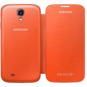 Samsung Galaxy S4 Flip Wallet Cover Kılıf, Turuncu EF-FI950BOEGWW