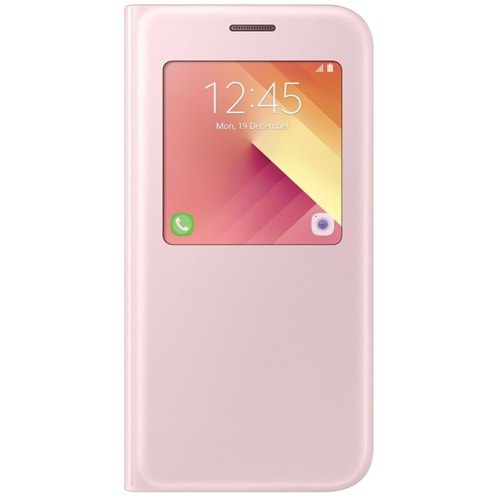 Samsung Galaxy A5 2017 S-View Kapaklı Kılıf, Rose Gold EF-CA520PPEGWW