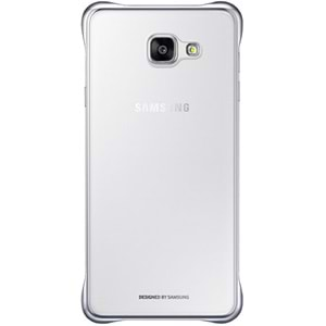 Samsung Galaxy A7 2016 (SM-A710) Clear Cover Şeffaf Kılıf, Gümüş EF-QA710CSEGWW