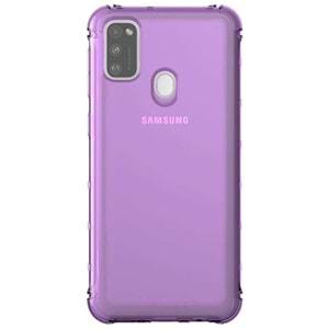 Samsung Galaxy M30s ve M21 için Koruyucu Silikon Kılıf, Mor (Samsung Türkiye Garantili)