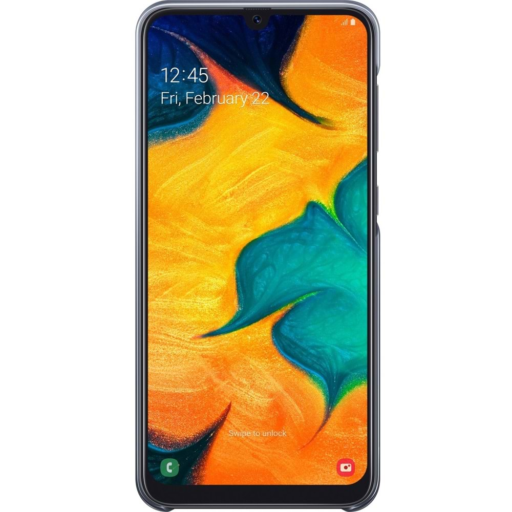 Samsung Galaxy A30 ve A20 İçin Gradation Cover Kılıf, Siyah EF-AA305CBEGWW