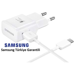 Samsung TA20 Type-C Adaptif 15W Hızlı Şarj Cihazı, Beyaz (Samsung Türkiye Garantili)