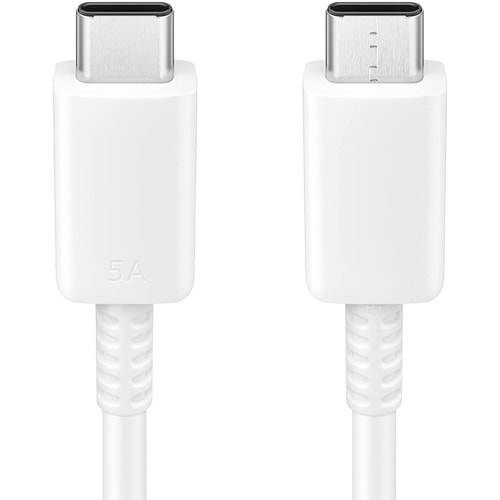 Samsung 5A TypeC Kablo (C to C) EP-DN975, Beyaz (Samsung Türkiye Garantili)
