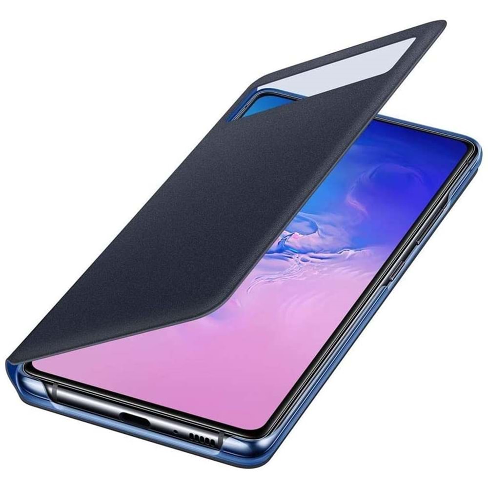 Samsung Galaxy S10 Lite S-View Cüzdan Kılıf, Siyah EF-EG770PBEGWW