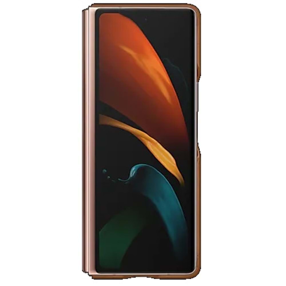 Samsung Galaxy Z Fold2 Deri Kılıf Lether Cover EF-VF916L, Taba