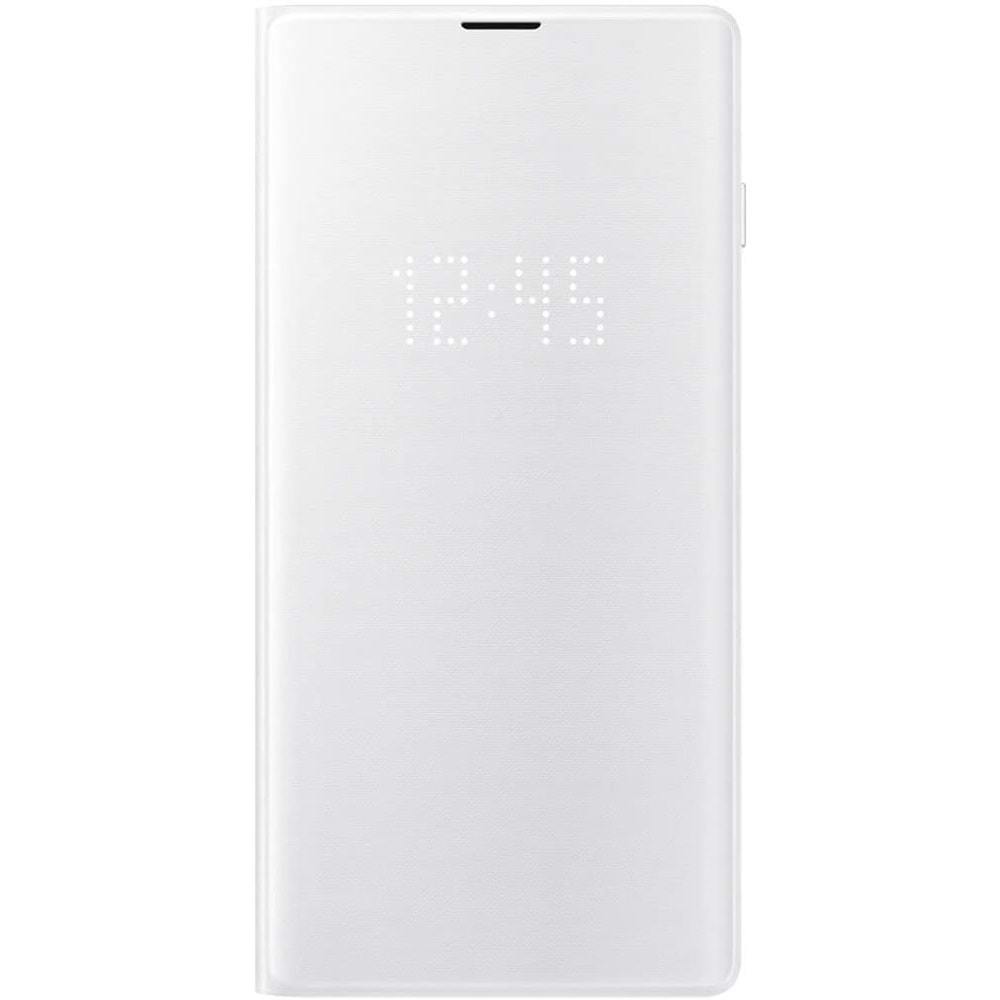 Samsung Galaxy S10 LED View Cover Akıllı Kılıf, Beyaz EF-NG973PWEGWW