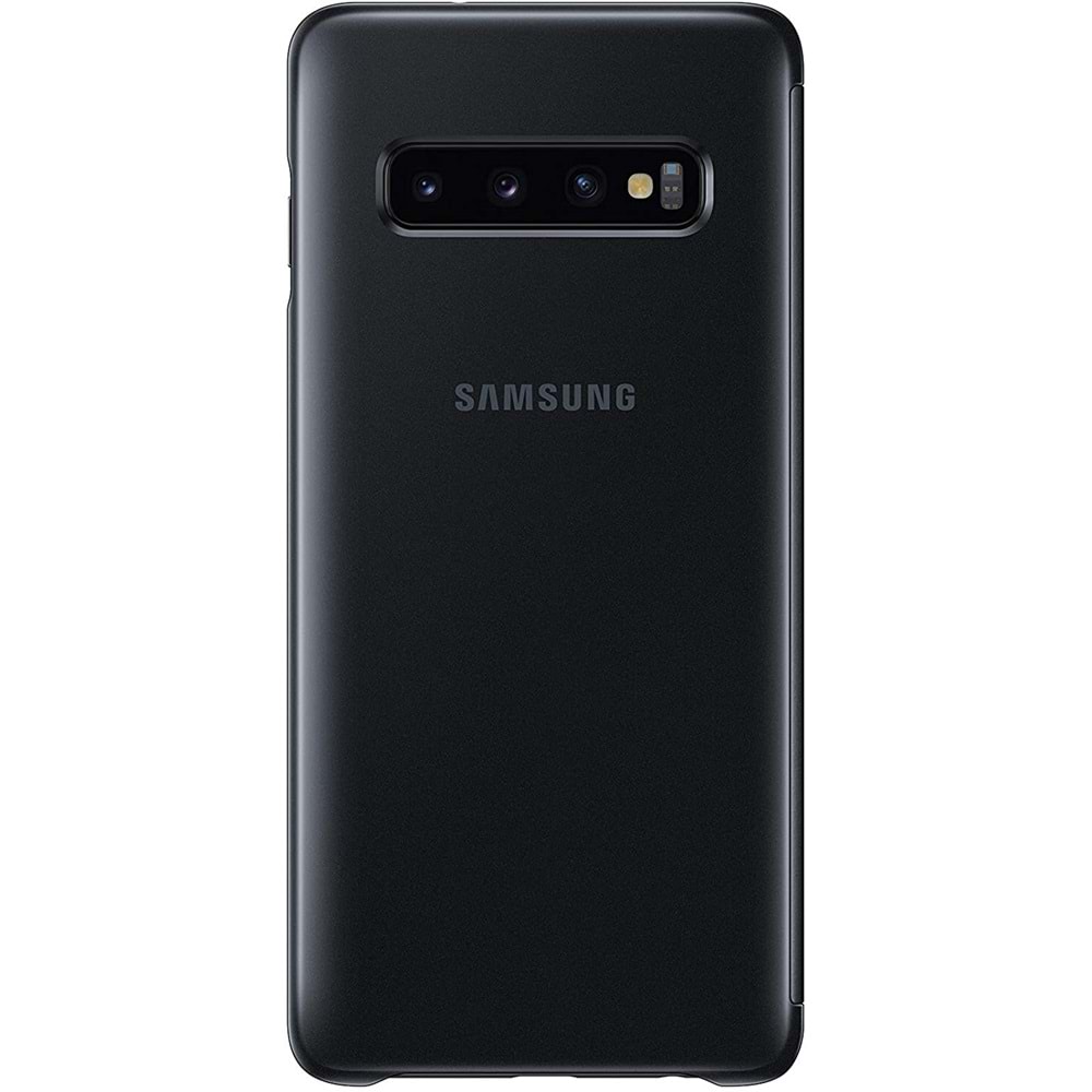 Samsung Galaxy S10 Clear View Cover Akıllı Kılıf, Siyah EF-ZG973CBEGWW