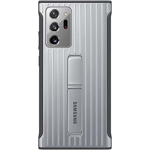 Samsung Galaxy Note 20 Ultra için Standlı Koruyucu Kılıf, Gümüş EF-RN985CSEGWW