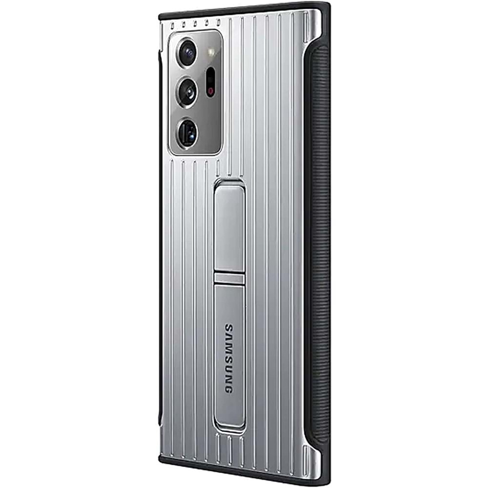 Samsung Galaxy Note 20 Ultra için Standlı Koruyucu Kılıf, Gümüş EF-RN985CSEGWW