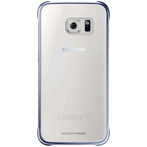 Samsung Galaxy S6 Clear Cover Orijinal Şeffaf Kılıf, Mavi EF-QG920BBEGWW