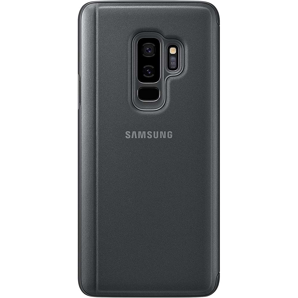 Samsung Galaxy S9+ Plus G965 için Clear View Cover Akıllı Kılıf, Siyah EF-ZG965CBEGWW