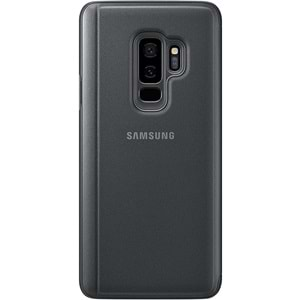 Samsung Galaxy S9+ Plus G965 için Clear View Cover Akıllı Kılıf, Siyah EF-ZG965CBEGWW