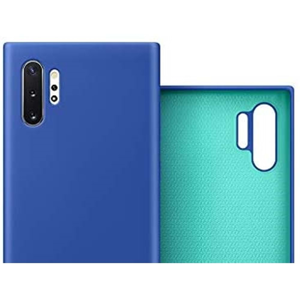 Samsung Galaxy Note 10+ Plus (N975) Silikon Cover Kılıf, Mavi EF-PN975TLEGWW