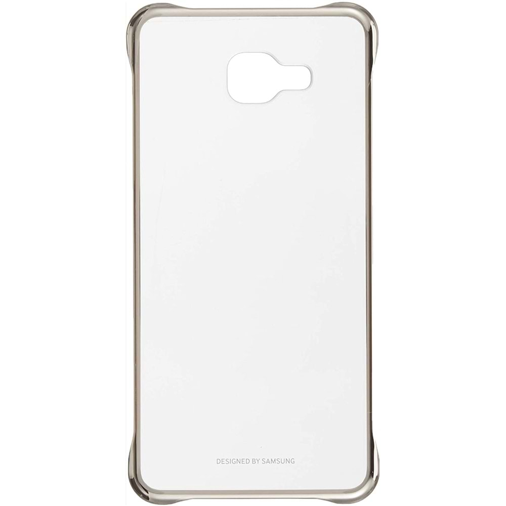 Samsung Galaxy A7 2016 Clear Cover Şeffaf Kılıf, Gold EF-QA710CFEGWW