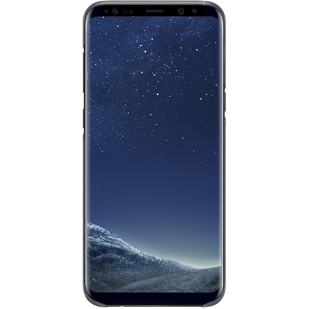 Samsung Galaxy S8+ Plus Clear Cover Şeffaf Kılıf, Siyah (Samsung Türkiye Garantli)