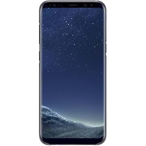 Samsung Galaxy S8+ Plus Clear Cover Şeffaf Kılıf, Siyah (Samsung Türkiye Garantli)