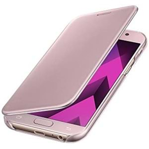 Samsung Galaxy A5 2017 Clear View Cover Akıllı Kılıf, Rose Gold EF-ZA520CPEGWW