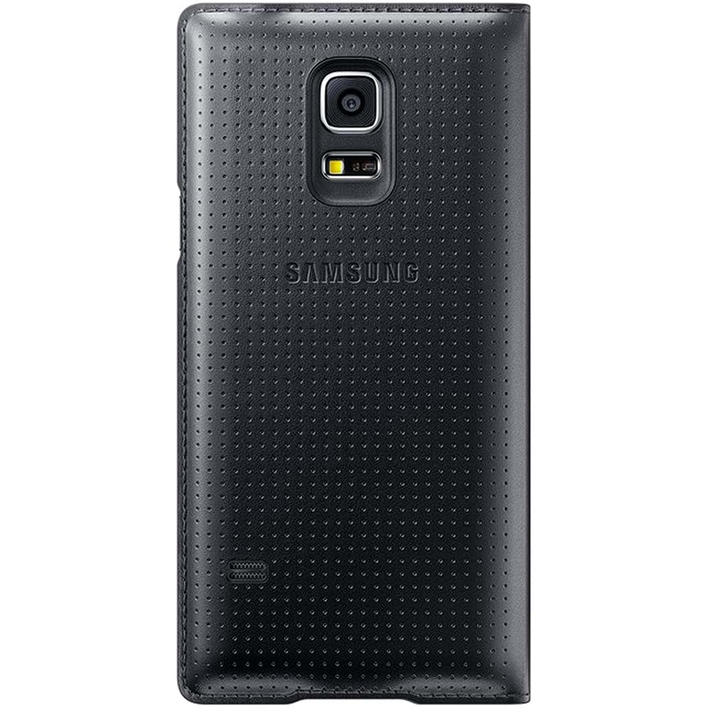 Samsung Galaxy S5 Mini G800 S-View Fonksiyonel Pencereli Kılıf, Siyah EF-CG800BKEGWW