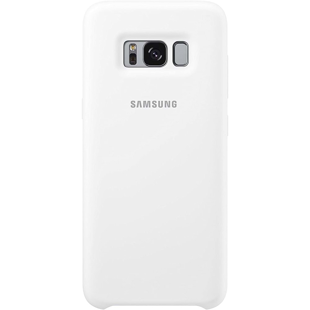 Samsung Galaxy S8 Silicone Cover Silikon Kılıf, Beyaz EF-PG950TWEGWW