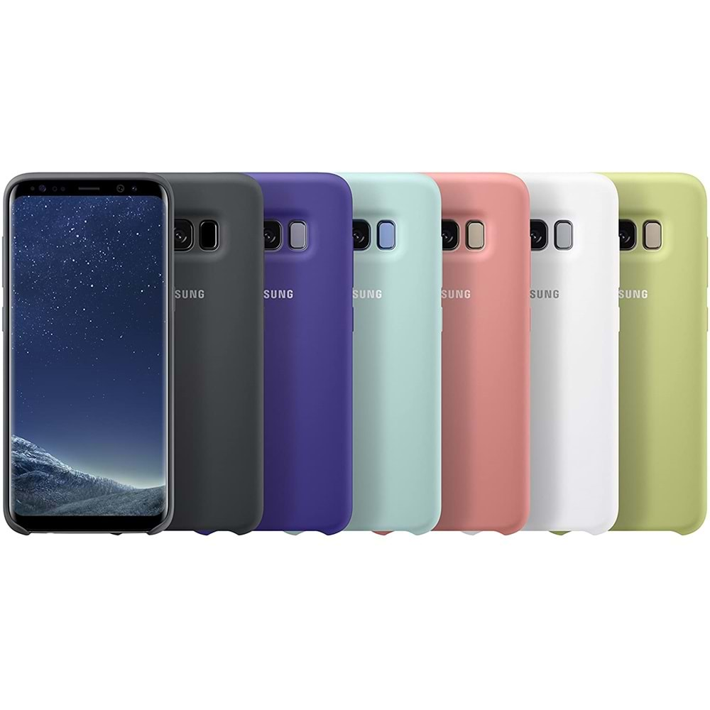 Samsung Galaxy S8 Silicone Cover Silikon Kılıf, Mavi EF-PG950TLEGWW