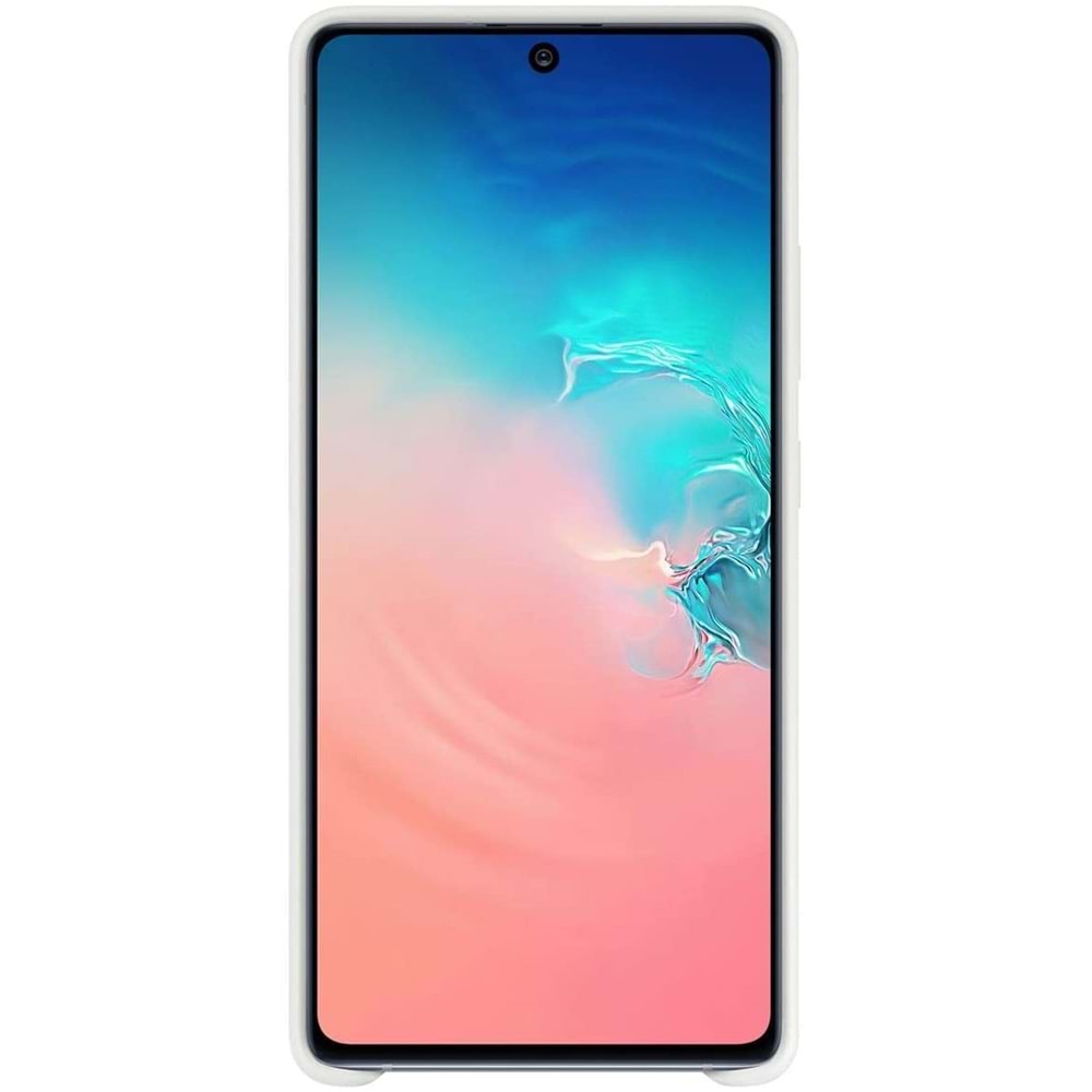 Samsung Galaxy S10 Lite Silikon Cover Kılıf, Beyaz EF-PG770TWEGWW