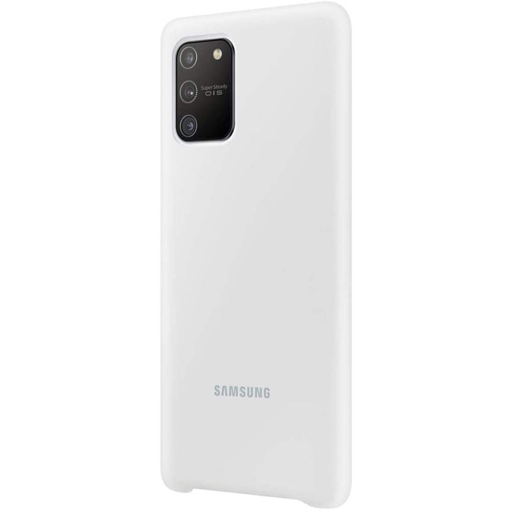 Samsung Galaxy S10 Lite Silikon Cover Kılıf, Beyaz EF-PG770TWEGWW