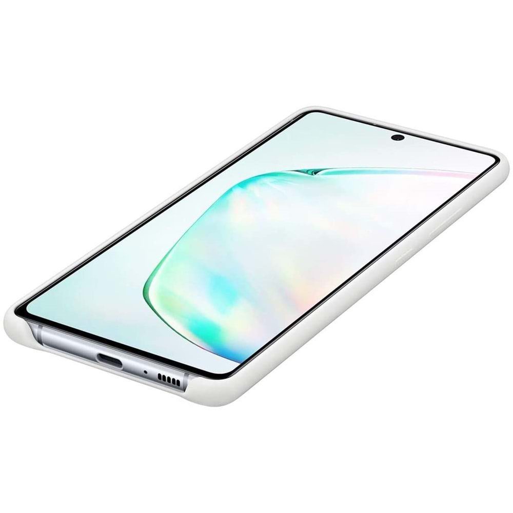 Samsung Galaxy S10 Lite Silikon Cover Kılıf, Beyaz EF-PG770TWEGWW