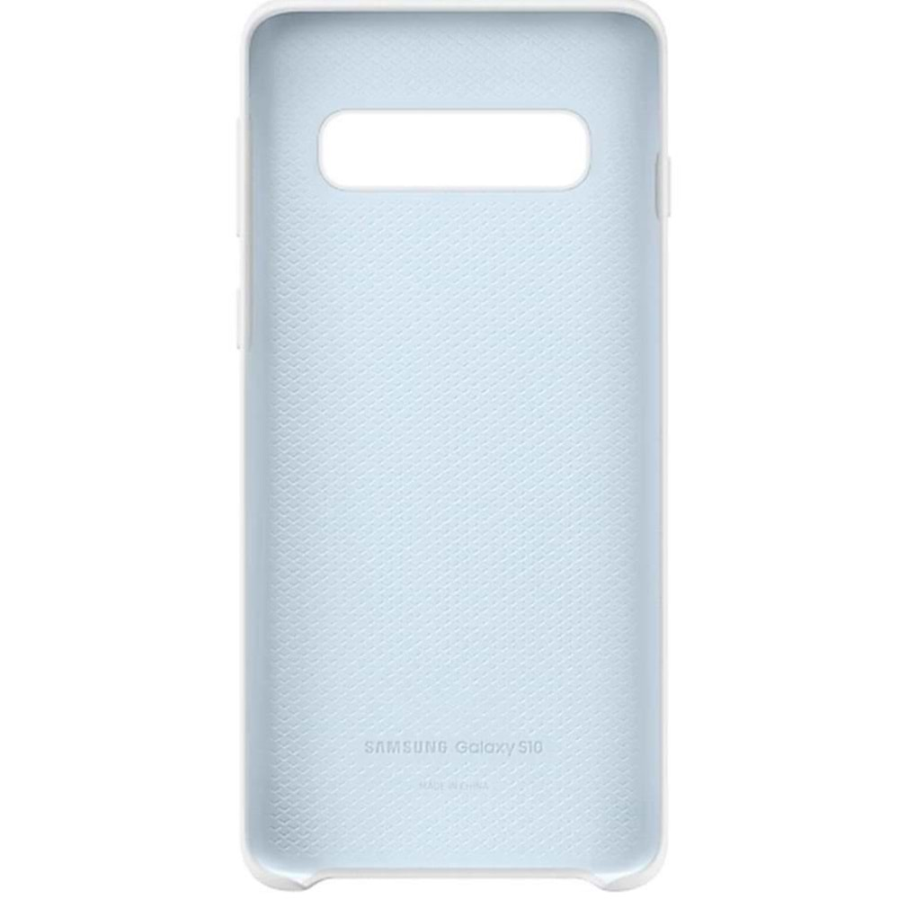 Samsung Galaxy S10 Silikon Cover Kılıf, Beyaz EF-PG973TWEGWW