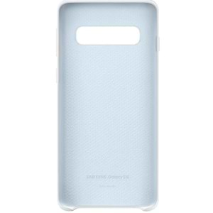 Samsung Galaxy S10 Silikon Cover Kılıf, Beyaz EF-PG973TWEGWW